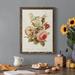 Rosdorf Park Antique Floral Bouquet III - Picture Frame Print on Canvas Canvas, Solid Wood in Indigo/Pink/Red | 44 H x 31 W x 1 D in | Wayfair