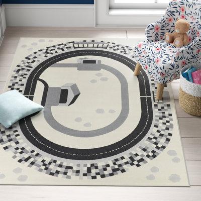 filson polka dots beige area rug