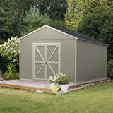 Handy Home Astoria 12 ft. W x 24 ft. D Wood Storage Shed in Brown/Gray/Red | 119 H x 144 W x 288 D in | Wayfair 19422-1