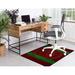 White 24 x 0.08 in Area Rug - The Holiday Aisle® Tollstrup Full Color Indoor/Outdoor Area Rug Polyester | 24 W x 0.08 D in | Wayfair