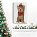 The Holiday Aisle® Goldendoodle Ski Dog Premium Gallery Wrapped Canvas - Ready To Hang Canvas in Black/Blue/Green | 12 H x 8 W x 1 D in | Wayfair