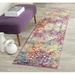 Green/Pink 27 x 0.45 in Area Rug - Bungalow Rose Isabea Abstract Pink/Green/Yellow Area Rug, Polypropylene | 27 W x 0.45 D in | Wayfair