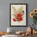 Red Barrel Studio® Antique Floral Bouquet V - Picture Frame Print on Canvas Canvas, Solid Wood in Indigo/Pink/Red | 20 H x 17 W x 1 D in | Wayfair