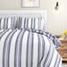 Sand & Stable™ Mountie Navy/White Microfiber Reversible Comforter Set Polyester/Polyfill/Microfiber in Blue/Navy/White | Wayfair