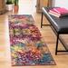 Green/Pink 26 x 0.45 in Area Rug - Bungalow Rose Isabea Abstract Pink/Green/Yellow Area Rug, Polypropylene | 26 W x 0.45 D in | Wayfair