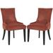 SAFAVIEH Dining Lester Rust Dining Chairs (Set of 2) - 22" x 24.8" x 36.4"