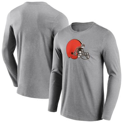 Cleveland Browns Langarm-T-Shirt mit neutralem Farblogo - Herren Image