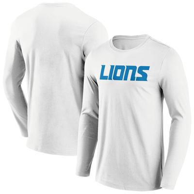 Detroit Lions – Langarm-T-Shirt in Sekundärfarbe mit Wortmarke - Herren Image