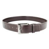 Subtle Elegance in Brown,'Hand Crafted Dark Brown Men's Leather Belt'