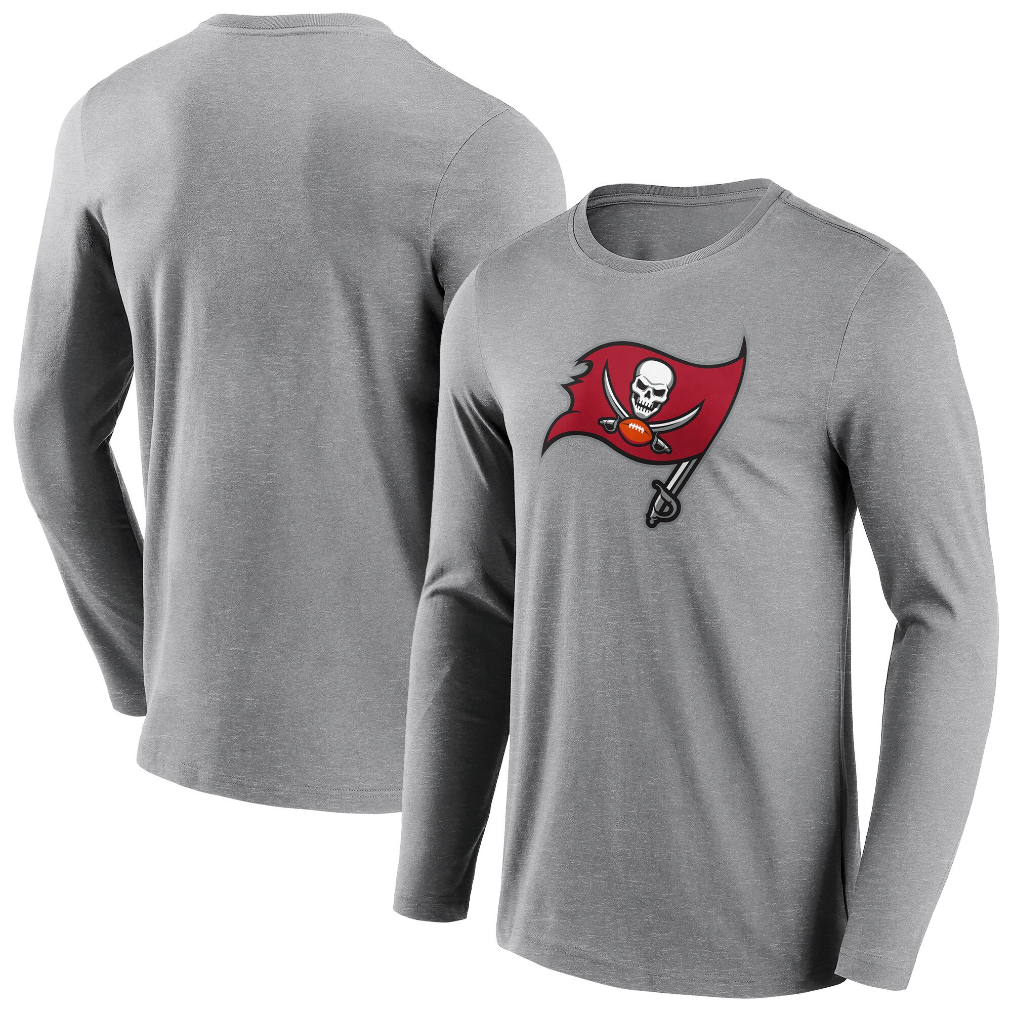 Tampa Bay Buccaneers Neutral Color Logo Langarm-T-Shirt - Herren Image