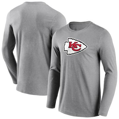 Kansas City Chiefs Langarm-T-Shirt mit neutralem Farblogo - Herren Image