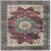 Washable Bryant Ivory/Burgundy Rug by Linon Home Décor in Ivory