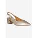 Wide Width Women's Shayanne Slingback Pump by J. Renee in Taupe (Size 9 W)