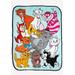 Plus Size Women's Disney Cats Throw Blanket 46" x 60" Plush Figaro Cheshire Cat Dinah Toulouse by Disney in Multi