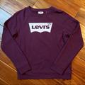 Levi's Tops | Levi’s Women’s Crewneck Sweatshirt | Color: Red/White | Size: S