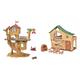 Sylvanian Families 5494 Abenteuer Baumhaus - Puppenhaus Spielset & 5451 Haus am See - Puppenhaus Spielset