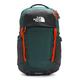 The North Face Recon Rucksack Hiking Backpack, Dark Sage Green/Red Orange, One size