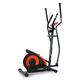 Klarfit Ellifit FX 250 Pro Elliptical Trainer with Integrated Heart Rate Monitor Fitness Exercise (8-Level Adjustable Resistance, Training Computer,Bottom Rollers Easy Positioning)- Anthracite/Orange