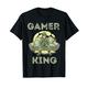 Gamer King Zocker Soldat Gaming König Konsolen Videogames T-Shirt