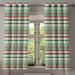 East Urban Home Ambesonne Christmas Grommet Curtain, Merry Christmas Words Xmas Ceremony Theme Design Borders | 54 H x 50 W in | Wayfair