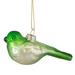 Northlight Seasonal 4" Green & White Glass Bird Christmas Ornament Glass in Green/White | 1.75 H x 1.5 W x 4 D in | Wayfair NORTHLIGHT EB90826