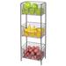 mDesign Steel Freestanding 3-Tier Kitchen Organizer Tower w/ Baskets Wire/Metal | 29 H x 10 W x 7 D in | Wayfair 08673MDK
