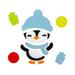 Northlight Seasonal Penguin & Presents Gel Christmas Window Clings in Black/Blue/White | 7.75 H x 7.75 W in | Wayfair NORTHLIGHT JH91336