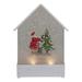 Northlight Seasonal 8.25" White & Red House Shaped Christmas Snow Globe Plastic | 8.25 H x 3.5 W x 5.75 D in | Wayfair NORTHLIGHT SR91094