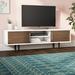 Latitude Run® Jasrah TV Stand for TVs up to 75" Wood in Brown | Wayfair MROW8838 34462513