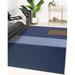 Blue/Brown 96 x 0.08 in Area Rug - Latitude Run® Navy/Blue/Dark Blue/Brown Area Rug Polyester | 96 W x 0.08 D in | Wayfair