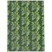 White 24 x 0.08 in Area Rug - Bayou Breeze Chesney Floral Green/Yellow/Dark Green Area Rug Polyester | 24 W x 0.08 D in | Wayfair