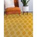 White/Yellow 96 x 0.08 in Area Rug - Foundry Select Geometric Yellow/Gold/Mustard Area Rug Polyester | 96 W x 0.08 D in | Wayfair