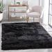 Gray 63 x 2.8 in Area Rug - Well Woven Kuki Chie Glam Solid Ultra Soft Dark Shag Rug Polyester | 63 W x 2.8 D in | Wayfair KU-27-5