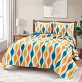 Mercury Row® Shriner Microfiber 3 Piece Quilt Set Polyester/Polyfill/Microfiber in Orange | King | Wayfair 343C09277B9D4C82A5492F9F554C077A