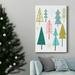 The Holiday Aisle® Modern Holiday I Premium Gallery Wrapped Canvas - Ready To Hang Metal in Black/Blue/Green | 32 H x 24 W x 1 D in | Wayfair