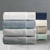 Set of 2 Egyptian Cotton Bath Towels - Pewter, Washcloths - Frontgate