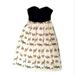 Anthropologie Dresses | Anthropologie Postmark Conifer Deer Strapless Holiday Dress | Color: Black/Cream | Size: 2