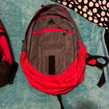 Adidas Bags | Adidas Backpack | Color: Gray/Red | Size: Os