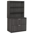 Legacy Lateral File with Open Hutch- Ash Grey - Regency LPLFH3665AG