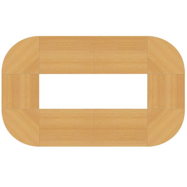 HAMMERBACHER Konferenztisch »London« oval 400 x 240 x 72 - 74 cm braun, 74 cm Image