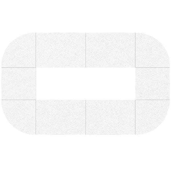 HAMMERBACHER Konferenztisch »London« oval 400 x 240 x 72 - 74 cm weiß, 74 cm