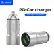 ORICO-Chargeur de voiture USB pour touristes port de charge 12W Max Laguna allume-cigare prise