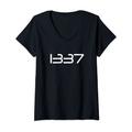 Damen 1337 -modern style- T-Shirt mit V-Ausschnitt