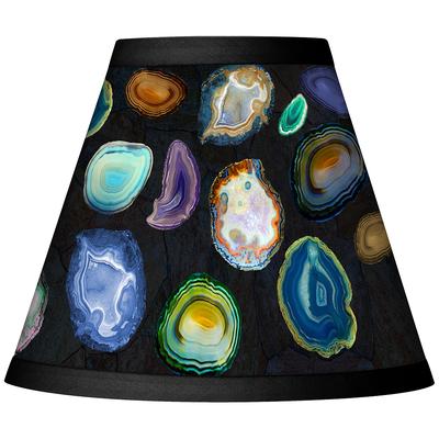 Agates And Gems II Giclee Set of Four Shades 3x6x5...