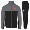 Arsenal FC Official Football Gift Boys Tracksuit Set Grey 4-5 Years