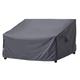 F&J Outdoors Garden Loveseat Cover Waterproof UV Resistant Eco-friendly Fabric Outdoor 2-Seater Bench Cover, 138x84x61/81cm,Grey