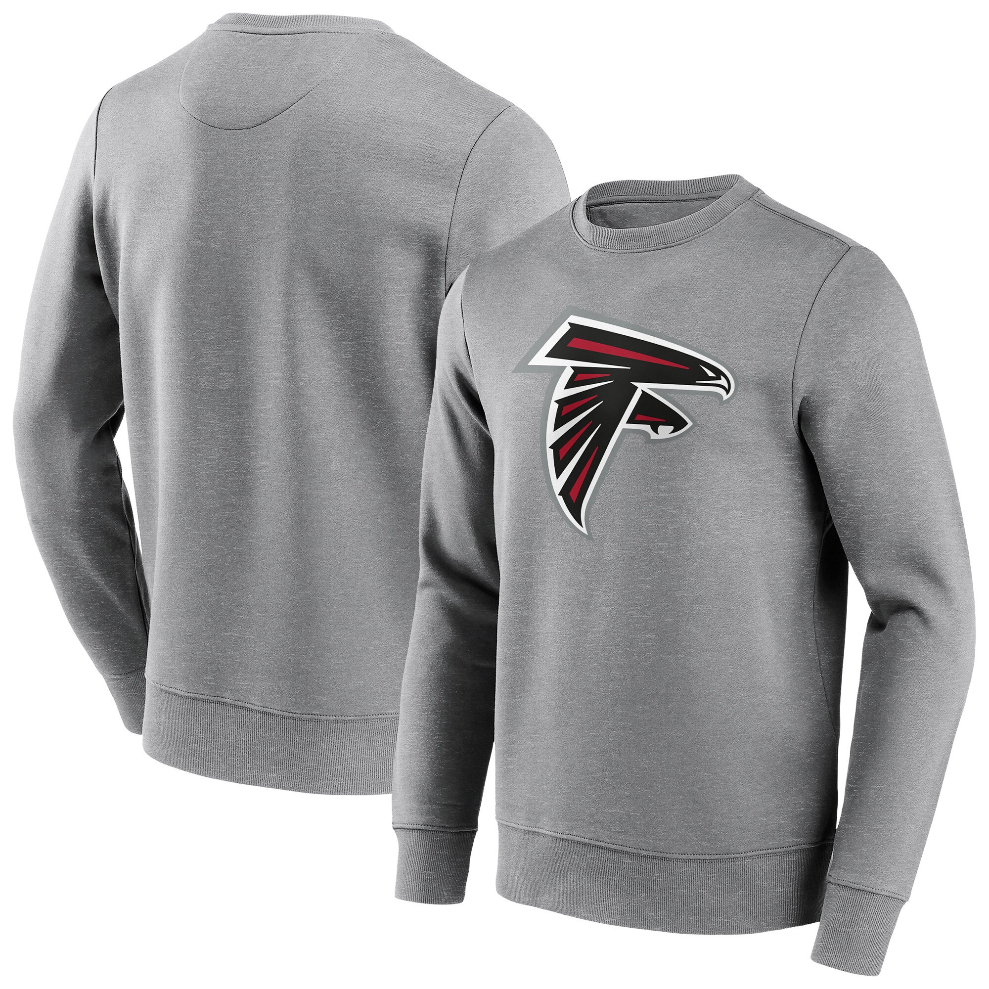 Atlanta Falcons Rundhals-Sweatshirt mit neutraler Farbe und Logo - Herren - Groß & Groß Image