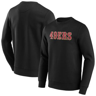 San Francisco 49ers Crew Sweatshirt mit alternativer Farbe und Wortmarke - Herren - Groß & Tall Image