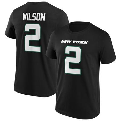 New York Jets Alternate Name & Number T-Shirt - Zach Wilson - Herren - Groß & Groß T Image