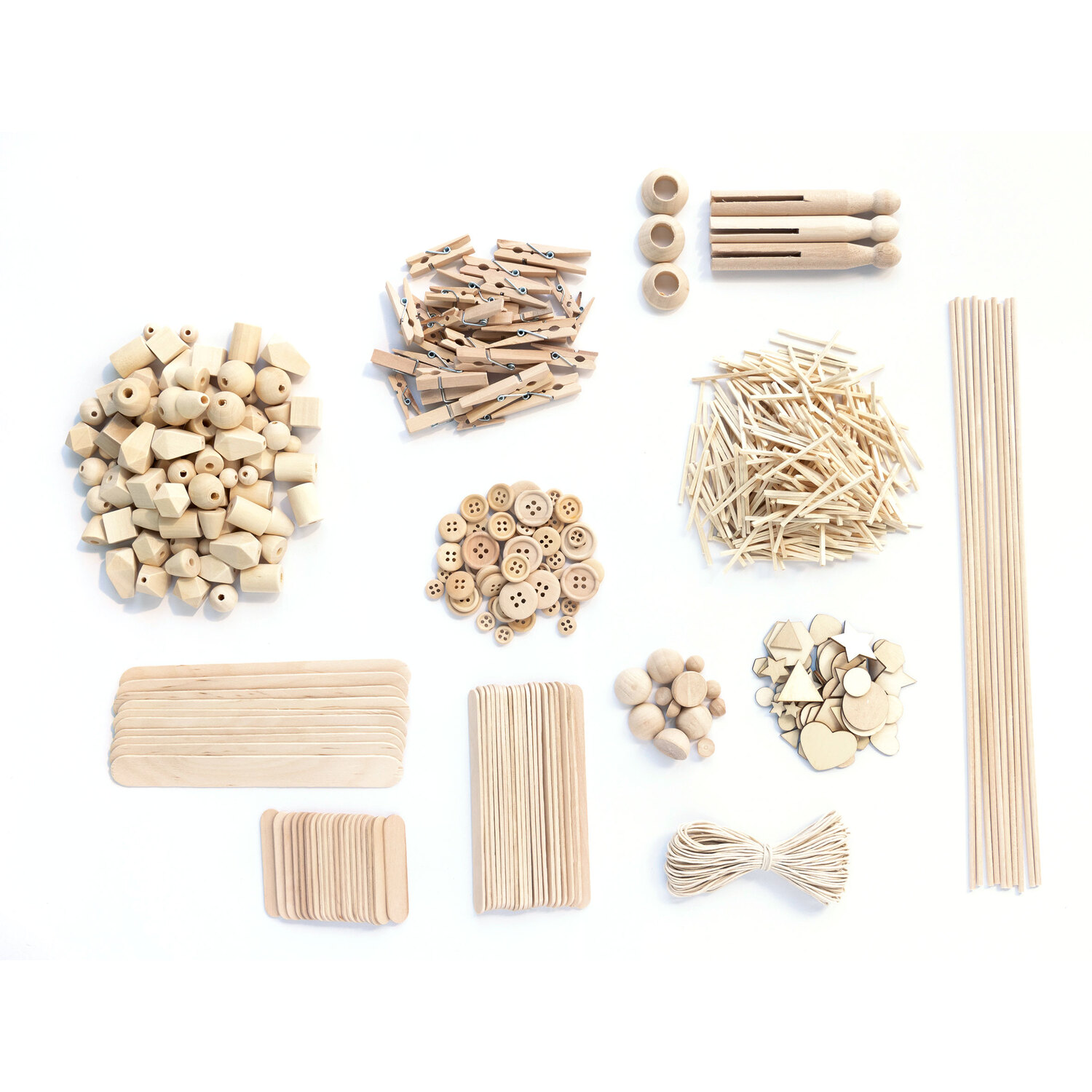 Kit créatif "bois mix", 590 pièces